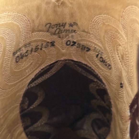 Tony Lama smooth ostrich 10.5 D width USA Made Boots - Picture 2 of 4